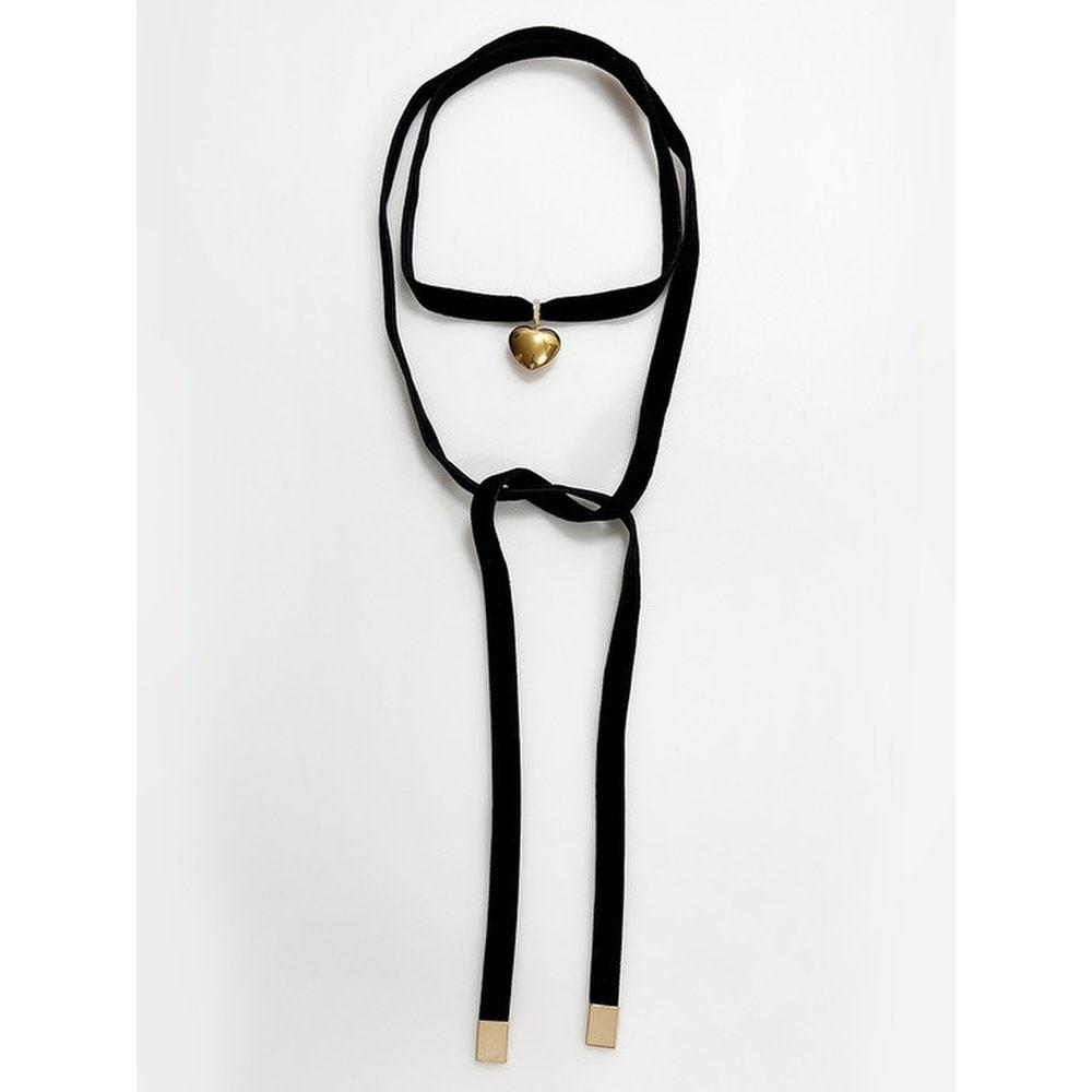 Heart Velvet Strap Necklace