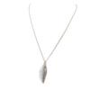 Les Trésors De Lily [N8164] - Silver 'Gold Leaf' Designer Necklace