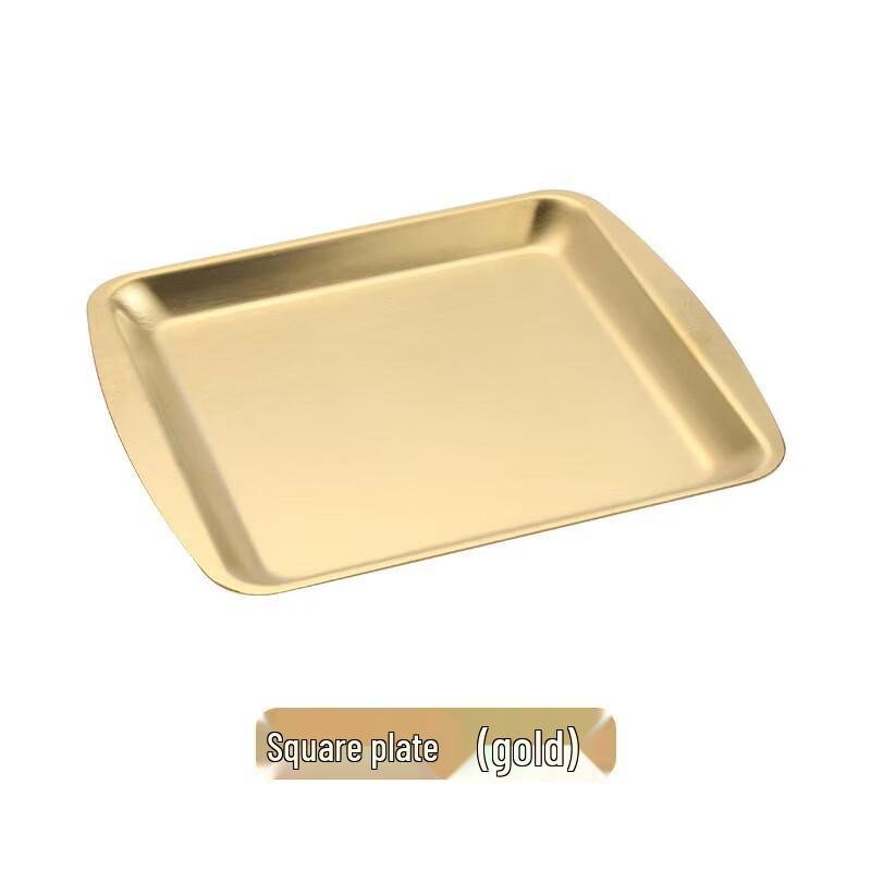Korean Style 304 Stainless Steel Golden BBQ Tray