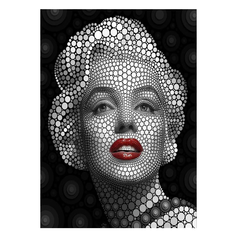 

Мэрилин Монро, декор с принтом, настенная живопись на холсте, женские звезды, постеры и принты, современное искусство, картина для гостиной, домашний декор 21X30 cm No Frame