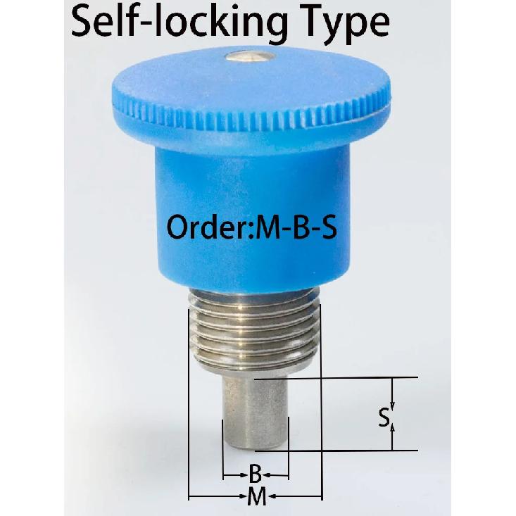 Auf Lager M8/10/12/16 Feingewinde KST218 Kohlenstoffstahl Indexbolzen Mini-Indexe Federstift Arretierschraube Feingewinde Indexbolzen