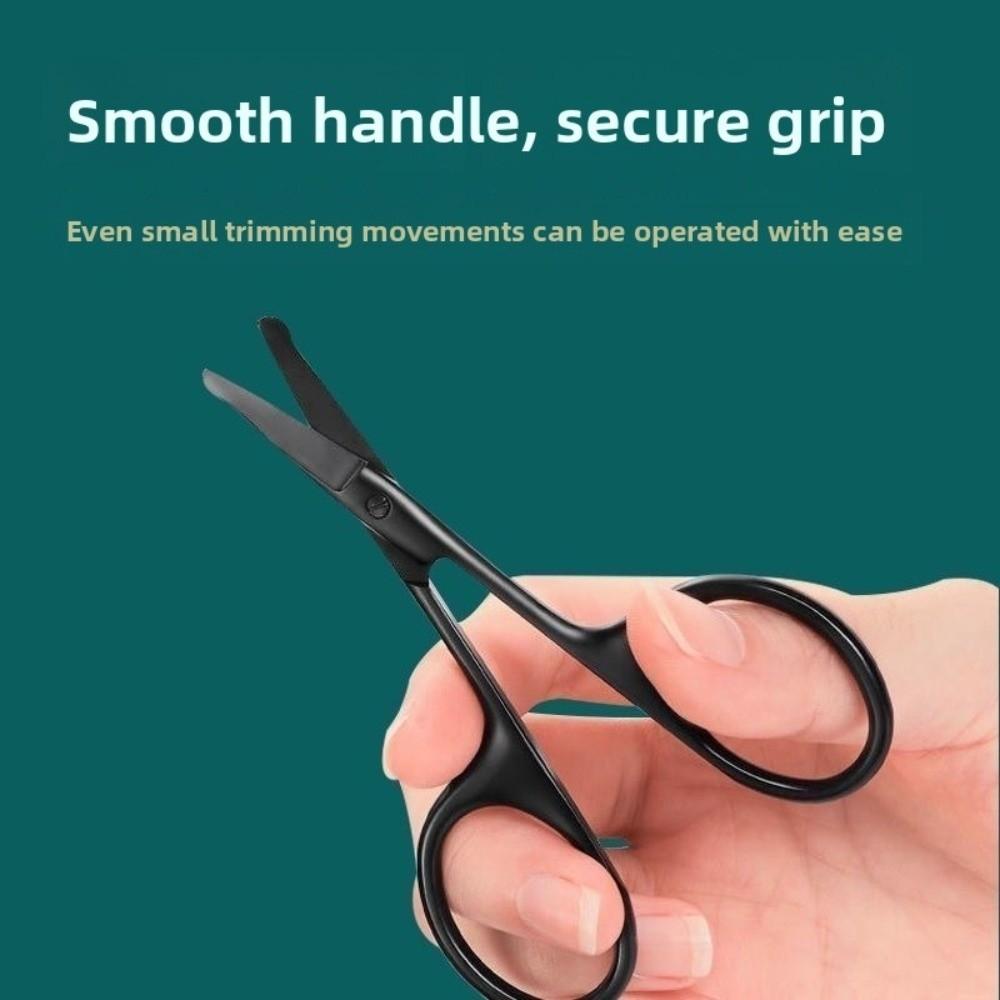 Round Head Nose Hair Cut Stainless Steel Eyebrow Trimming Beauty Tool