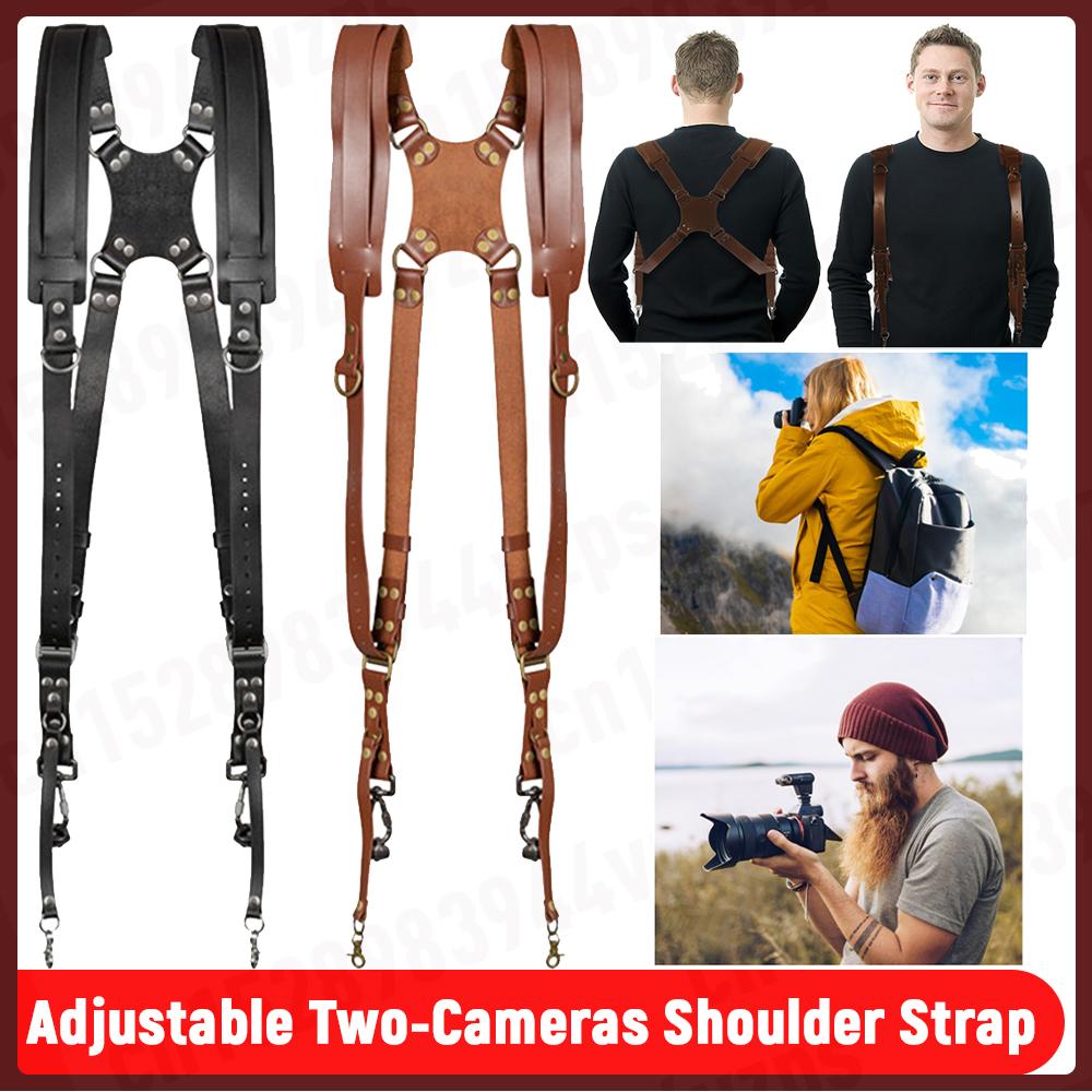 Outdoor Photography Thicken Leather Camera Shoulder Strap Men Fashion Camera Accessories Portable Carring DSLR Sony Camera Strap