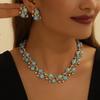Elegant French Pearl & Rhinestone Jewelry Set - Perfect for a Dinner Date Atmosphere