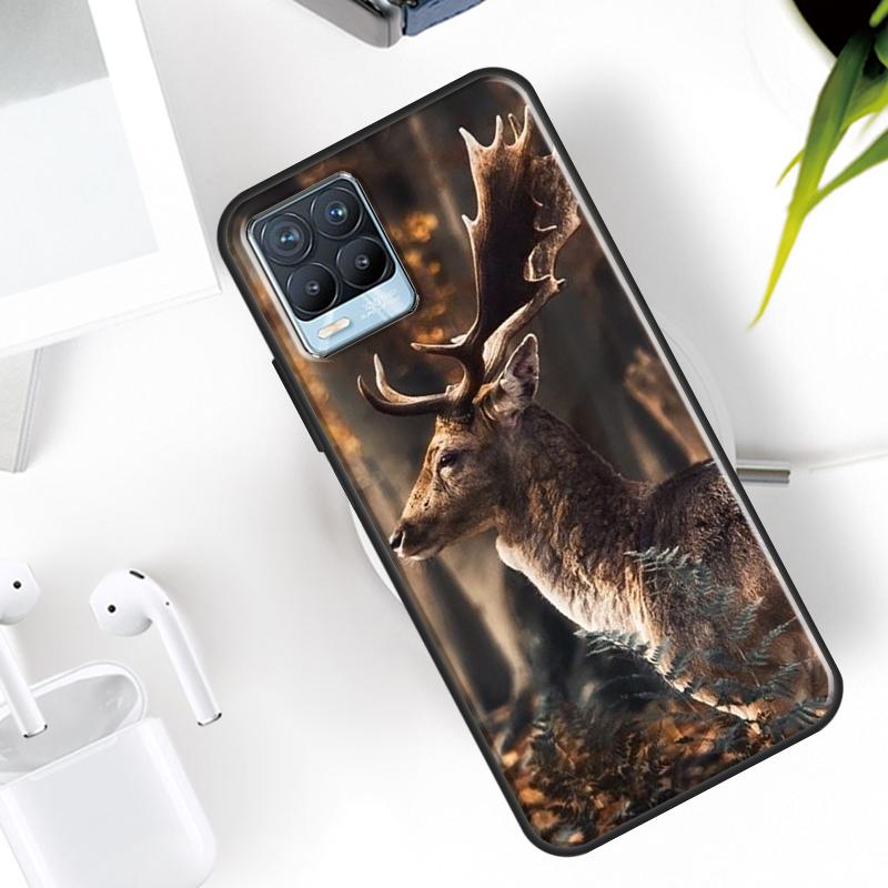 Deer Case For Realme 15 11 12 13 14 Pro Plus C63 C61 C55 C51 C53 C25 C65 C67 C71 C75 GT6 GT7 Pro