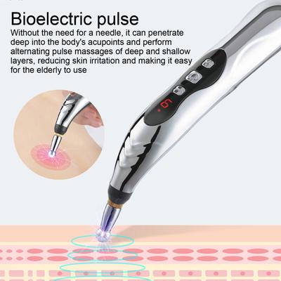 Yousheng 1 Set Stylo de Massage 9 Positions Réglable Bouton Fonctionnement Microcourant Cycle d'Impulsion Stylo d'Acupuncture Électronique Soins de Santé