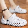 Hausschuhe Herren Sommer Außenbekleidung Plateau-Sandalen Herren Rutschfest Weichsohlig Outdoor Strandschuhe Große Größe Lochschuhe