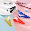 5Pcs Creative Eyelasses Microfiber Spectacles Cleaner Glasses Cleaning Wipe  Lenses Cleaning Tools