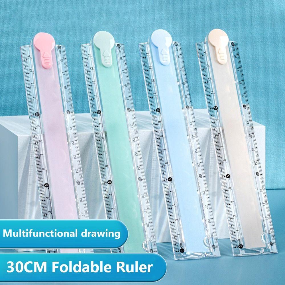 30CM Straight Ruler Clear Scale Geometric Drawing Ruler Multifunctional Measuring Ruler Gift