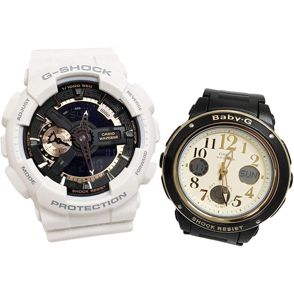 Casio G-SHOCK Pair Watches - Genuine Pair Case Included - G-Shock & Baby-G - 2-Watch Set (GA-110RG-7AJF & BGA-151EF-1BJF)