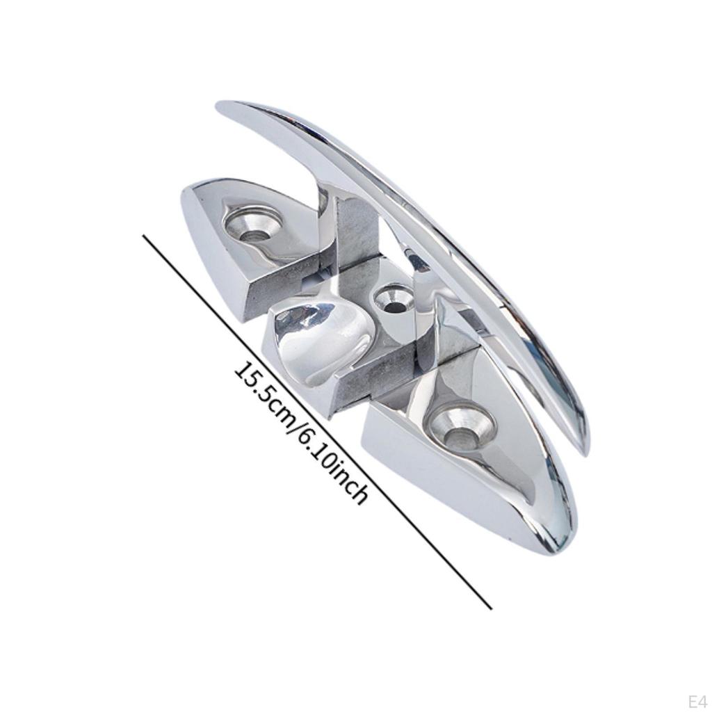 Boat Folding Cleat Accessory Hardware Convenient Easy To Install Rope Stainless Steel for