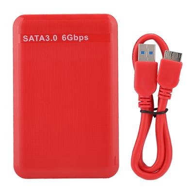 2,5-Zoll-USB3.0-SATA3.0-Hochgeschwindigkeits-6-Gbit/s-Mobilfestplattengehäuse unterstützt 6 TB UASP-Beschleunigung