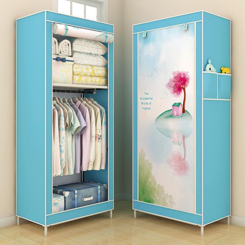Yarui Fan Compact Dustproof Cloth Wardrobe for Dormitory