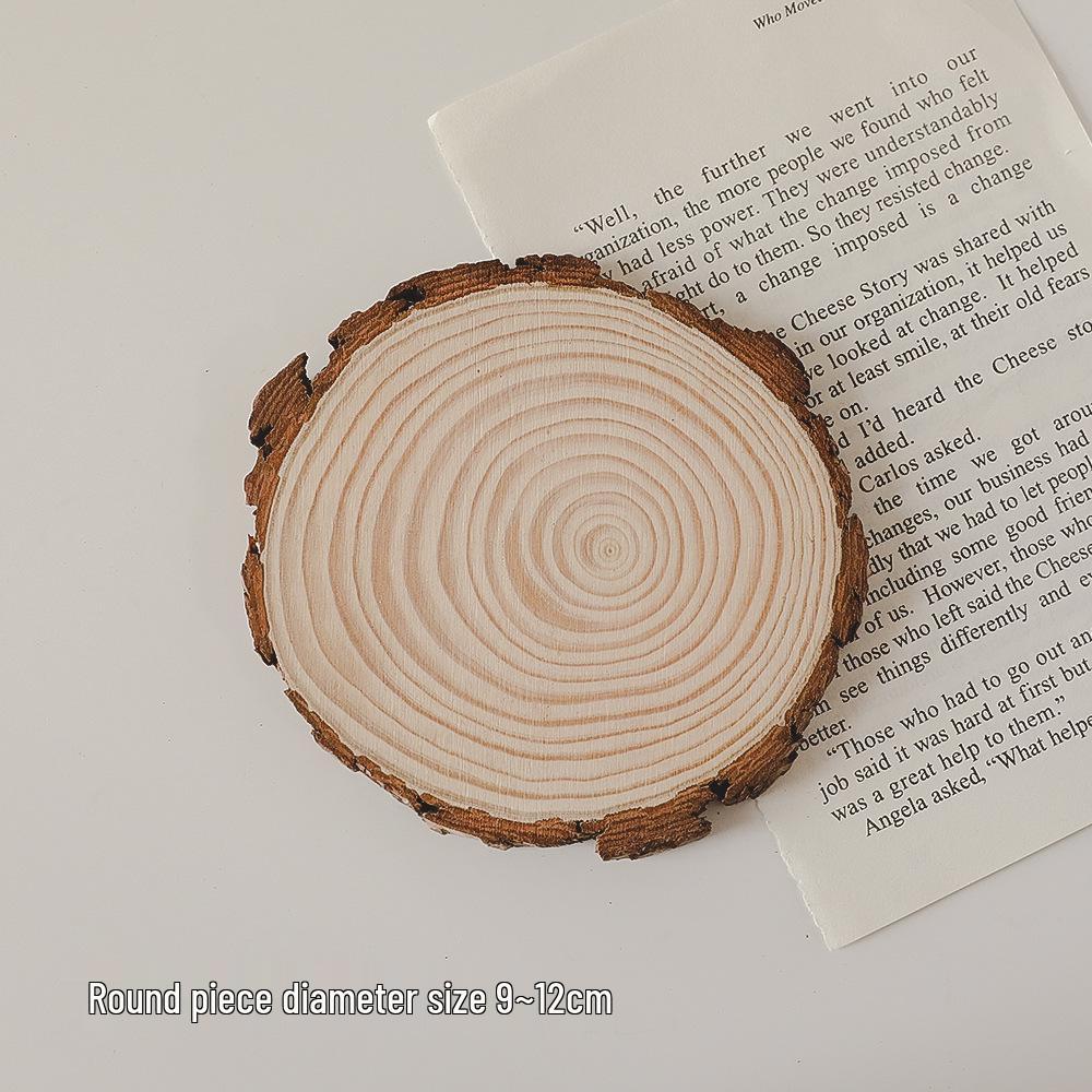 

Минималистичный деревянный поднос для ароматических свечей – Круглая декоративная подставка