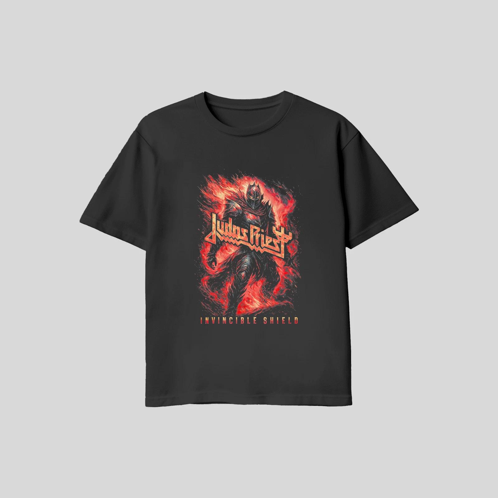 Unisex Adult Casual Graphic Judas Priest Knight Invincible Shield R... XXXL