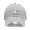 Unisex Soft Cotton Dad Hat Musical Note Embroidery Baseball Cap For Women Men Adjustable Unisex Casual Sports Caps