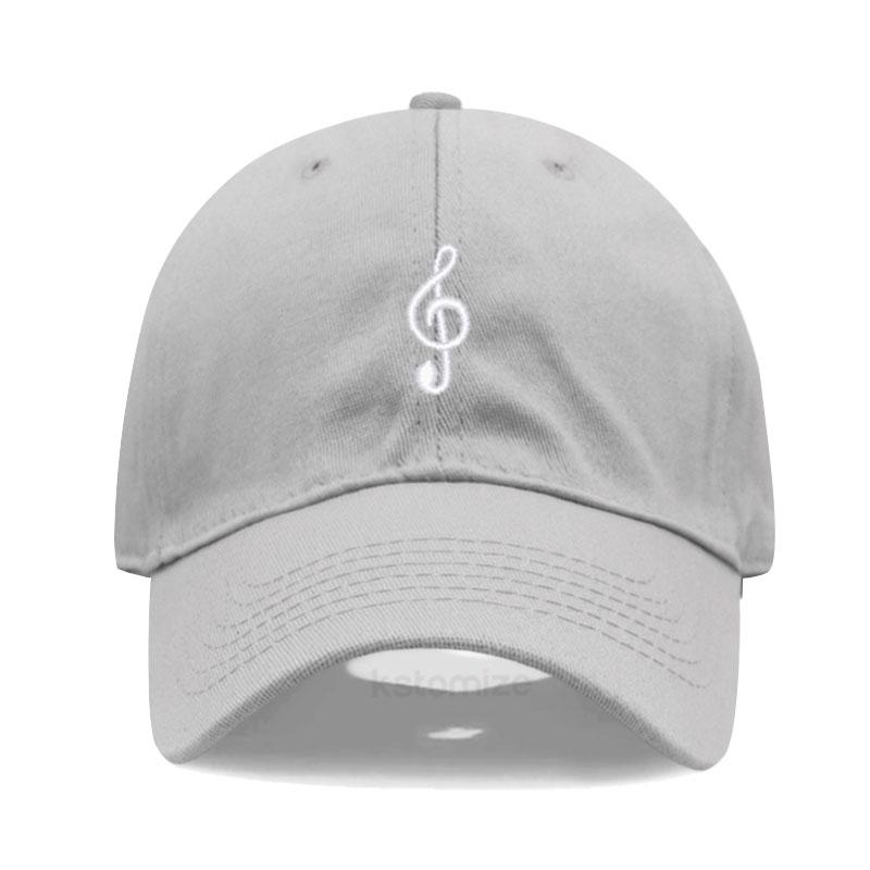 Unisex Soft Cotton Dad Hat Musical Note Embroidery Baseball Cap For Women Men Adjustable Unisex Casual Sports Caps
