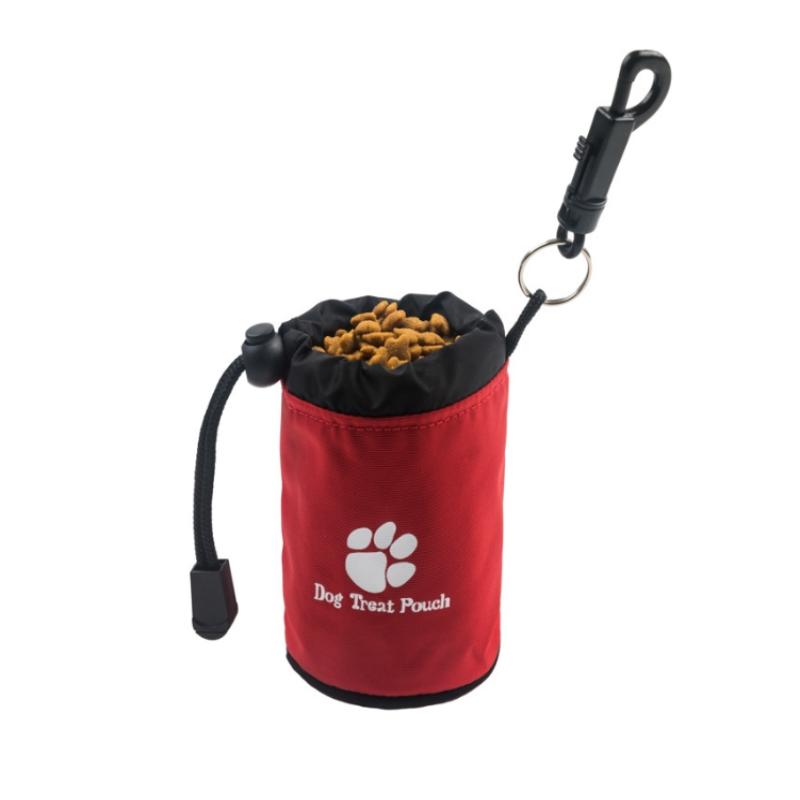 Portable Pet Training Waist Bag Drawstring Leak-Proof Dog Treat Bag Hands-Free Multi-Functional Puppy Snack Reward Bag