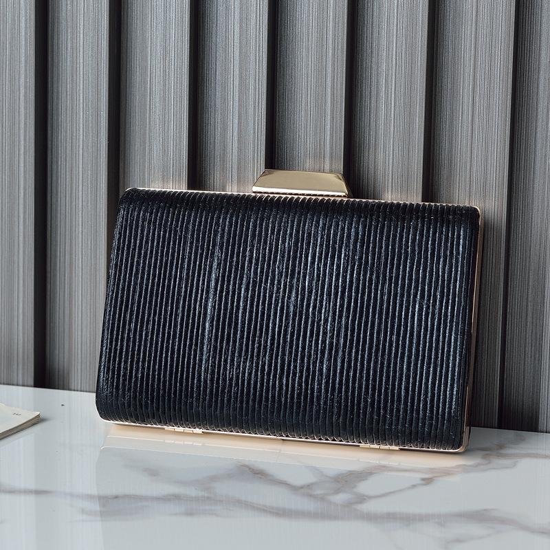 

Gold Square Purse Stripe Clutch Handbags for Women Luxury Designer Bling Wallets Brands Evening Crossbody Shoulder Bag Hot чёрный