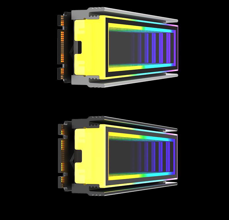 Yikebella M2 SSD Cooling Vest with ARGB Sync Light Bar