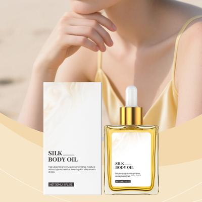 Seidenkörperöl Nährt Und Spendet Feuchtigkeit Das Körperöl, Straffend Und Glättend, Reduziert Trockenheit Und Spendet Feuchtigkeit 50ml