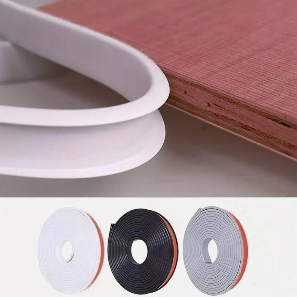 1 Pc 393.7 Inch U-shaped Self-adhesive Edge Tape, Suitable for Flexible TPE Corner Protectors of Furniture - Self-adhesive
