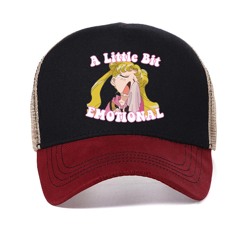 

Women Funny Sailor Moon baseball cap Harajuku Casual Cartoon FeUnisex Ulzzang Women Graphic Ulzzang Japanese Kawaii hat Adjustable