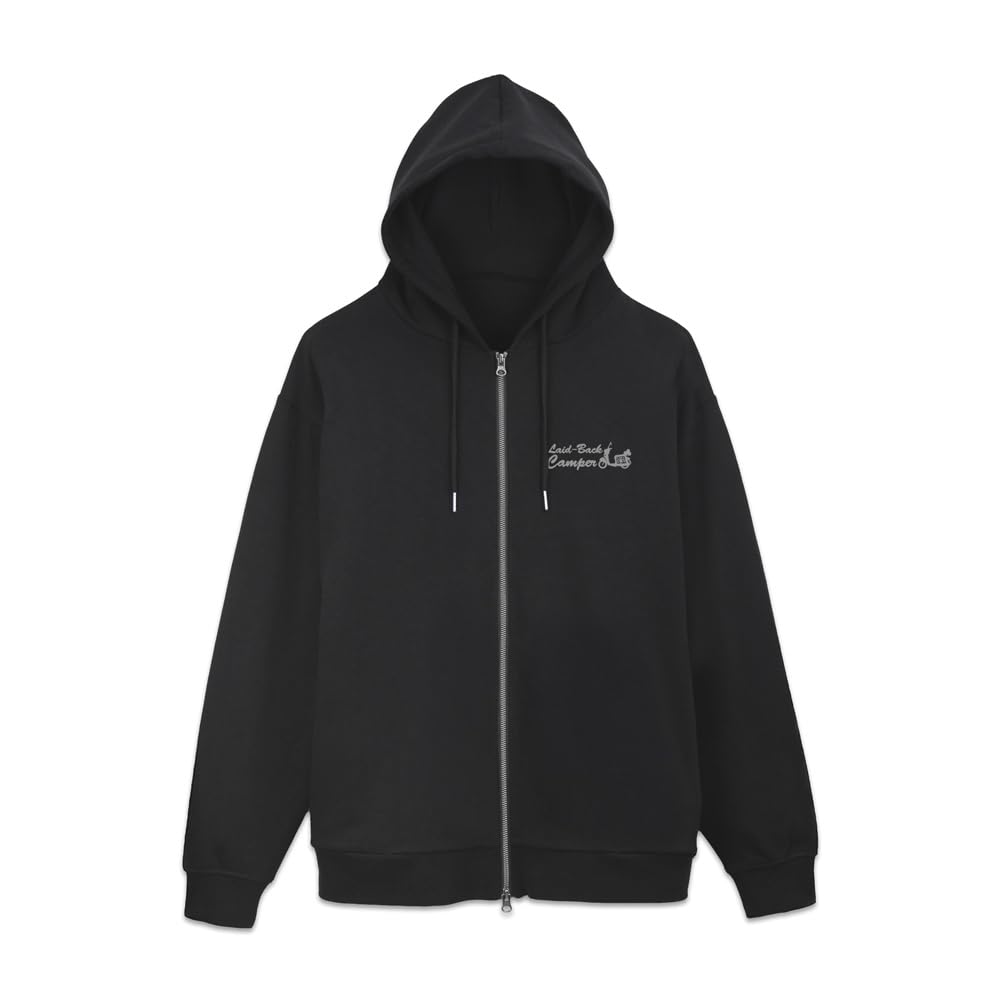 2D COSPA Camp SEASON Silhouette Bike Shima Rin Zip Hoodie BLACK M Size [Official] "Laid-Back 3"