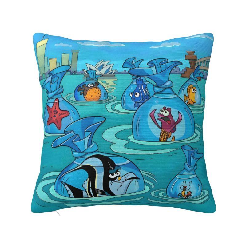Anpassat Disney-film Hitta Nemo Kuddfodral 40x40cm Soffa Anime Kawaii Modernt Kuddfodral Bil Kuddfodral