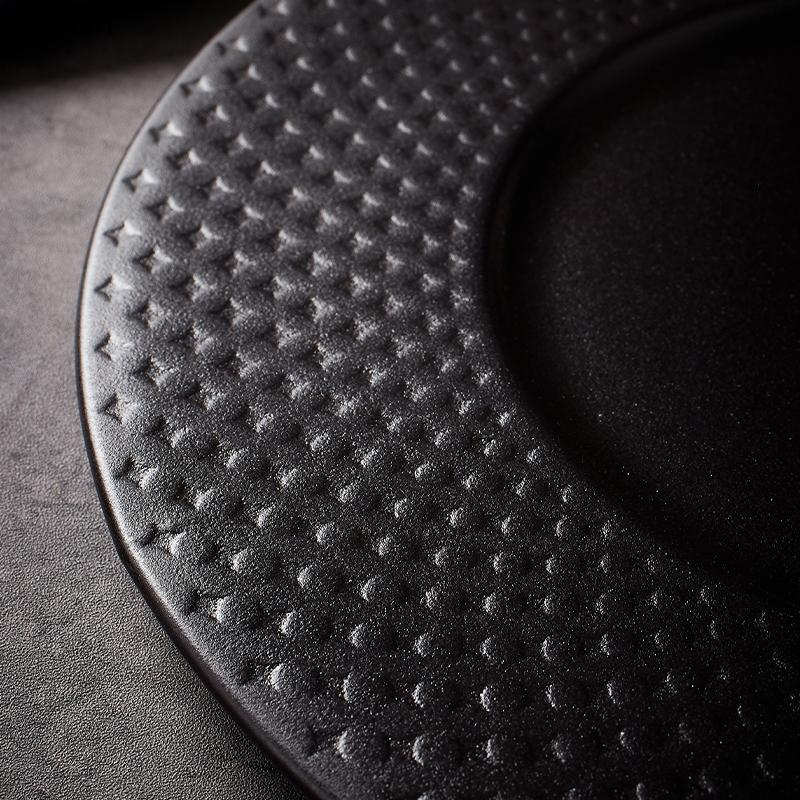 Solid Color Ceramic Flat Plate Steak Plate Pasta Plate Sushi Dessert Plates Restaurant Molecular Cooking Specialty Tableware