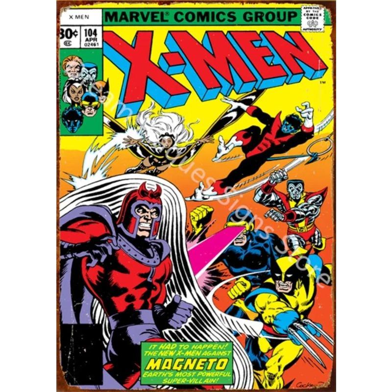 

Marvel Metal Wall Sign, Superhero Decor Plaque 15x30cm