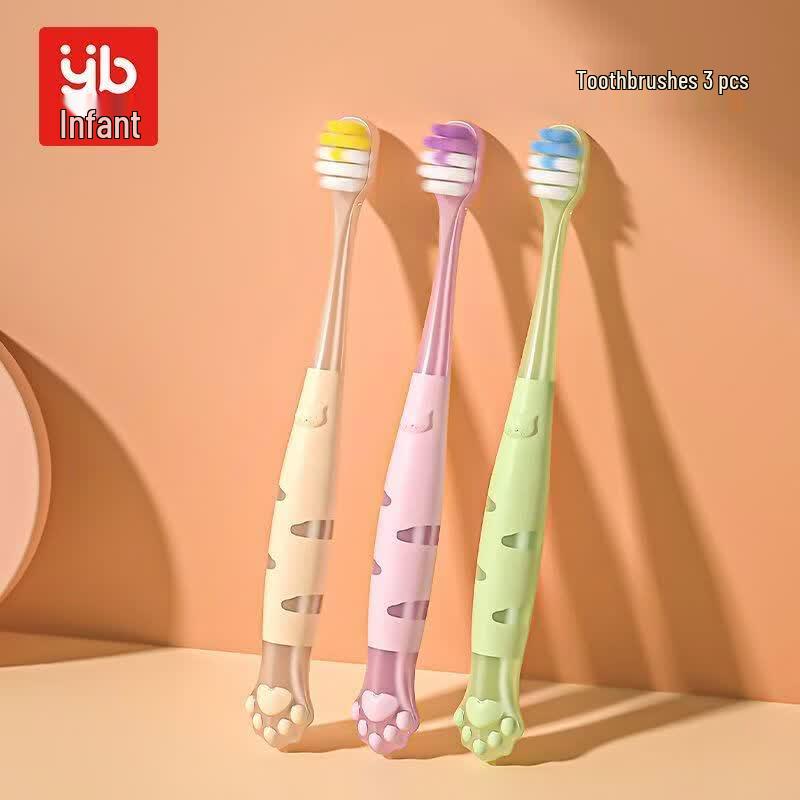 INBER Kids Soft Bristle Toothbrush - 3-Pack