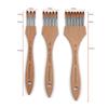Bamboo Handle Multi-Tooth Comb Brush Round/Flat Acrylic Paint Brush High-quality Watercolor Brush