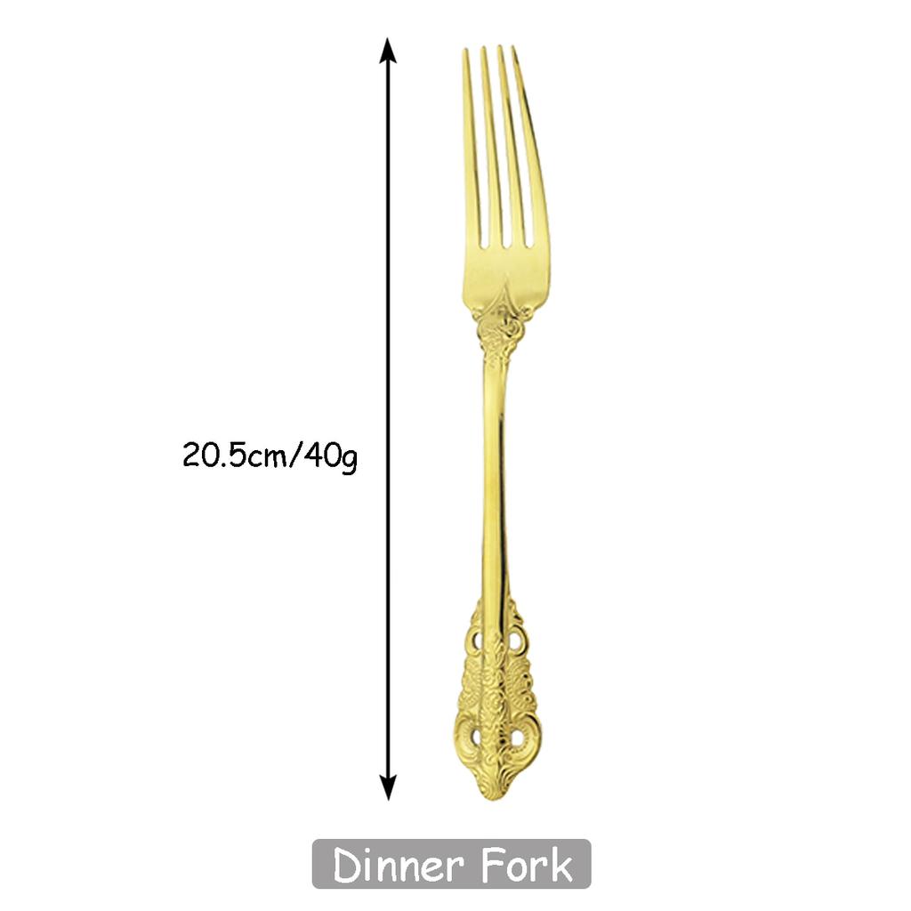 Western Mirror Dinner Fork Stainless Steel Dinnerware Cake Fork Cutlery Fruit Salad Fork Dessert Fork Set Flatware