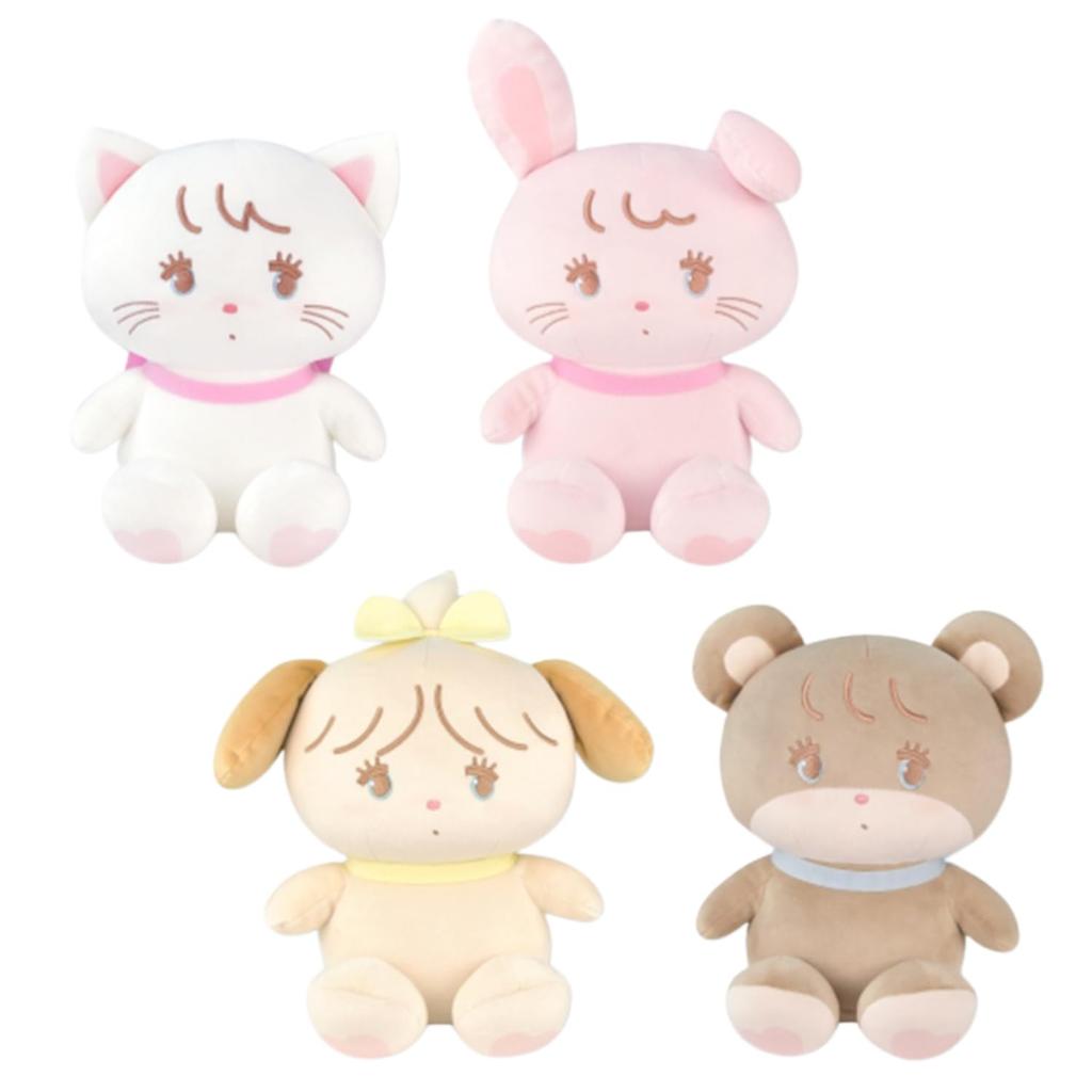 Mikko Mashumochi Plush Toy, 4 Types, Approx. 25cm (Souffle)