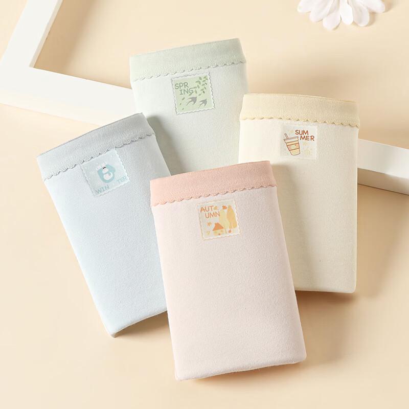 FENTENG Women's Antibacterial Cotton Underwear 4-Pack
