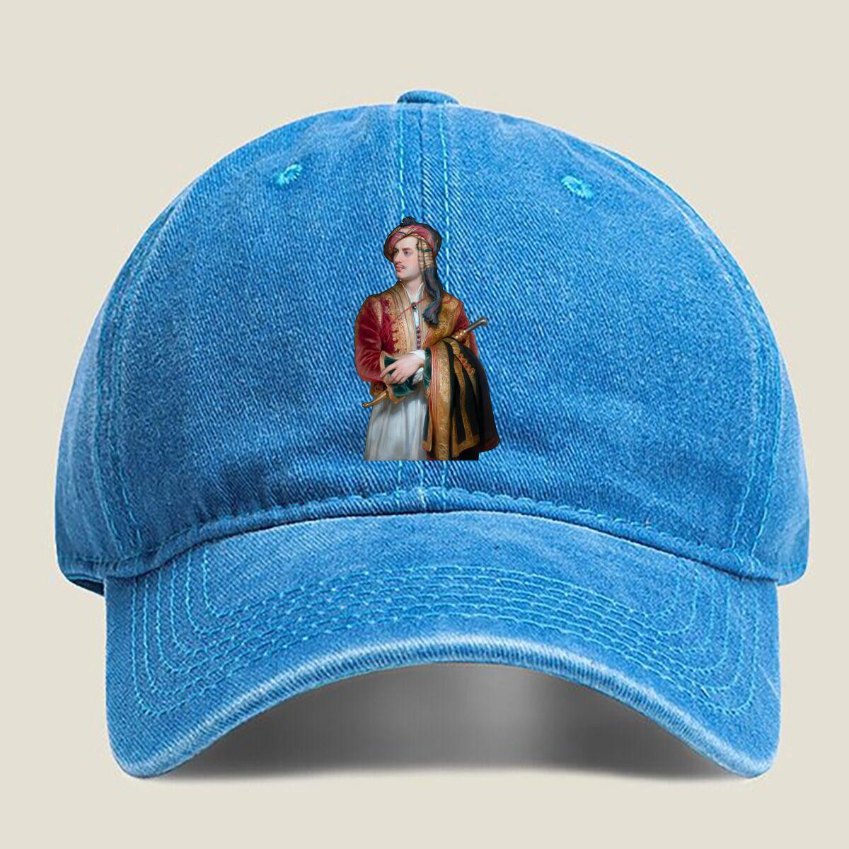 

Historical Woman Portrait Fashion Washed Baseball Cap Outdoor For Womens Unisex Female Beach Dad Hat Hip Hop One Size озеро синього кольору