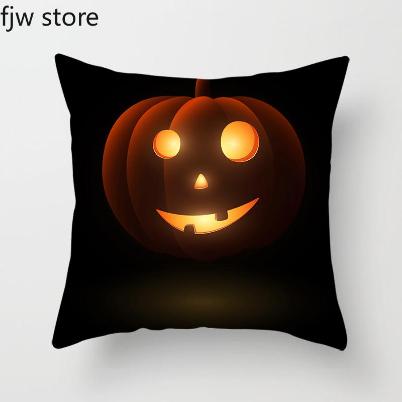 Halloween Pumpkin Ghost Face Personality Decoration Pillowcase Party  Holiday Gift Sofa Cushion Cover Room Home Decor