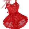 Women's Sleepwear  Spaghetti Strap Dress  Transparent Sexy Nightgowns Lace Slip Pajamas  Sexy Set Lingerie
