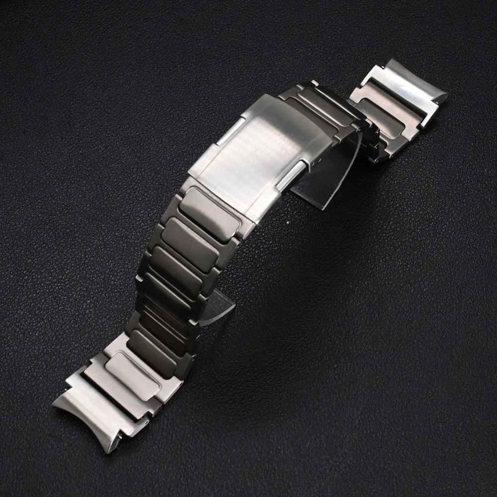 

Luxury Titanium Strap for Samsung Galaxy Watch 7 6 5 4 40mm 44mm Business Men Band For Galaxy WATCH 6Classic 43mm 47mm 5Pro 45mm Galaxy FE 40mm срібний
