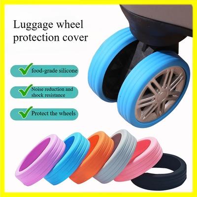Rubber Sleeves for Luggage Wheels, Silent Travel Luggage, Roller Modification, Luggage Replacement, Universal Wheel Accessories, Protective Covers