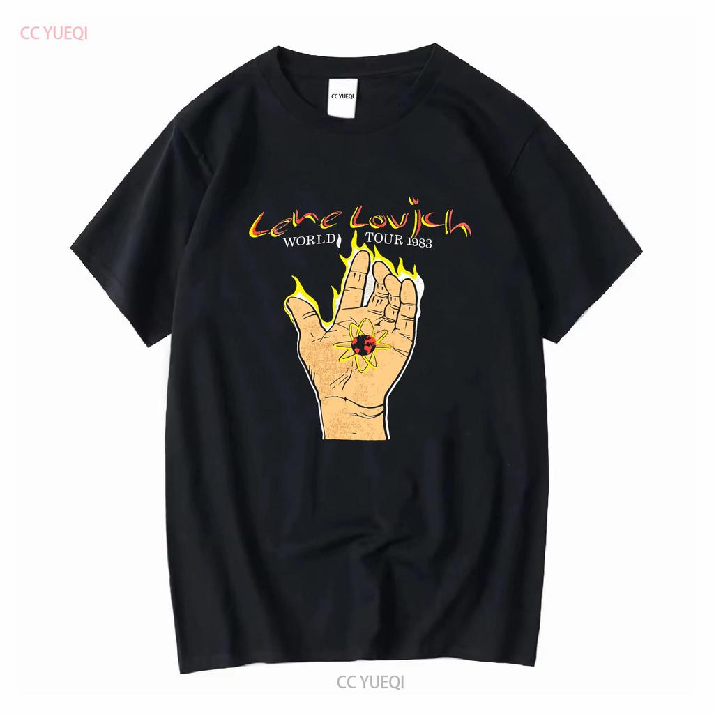Lene Lovich 1983 World Tour T Shirt Cotton Black Men S to 5XL YA1261 long or short sleeves vintage Washed Top For Everyday Wear