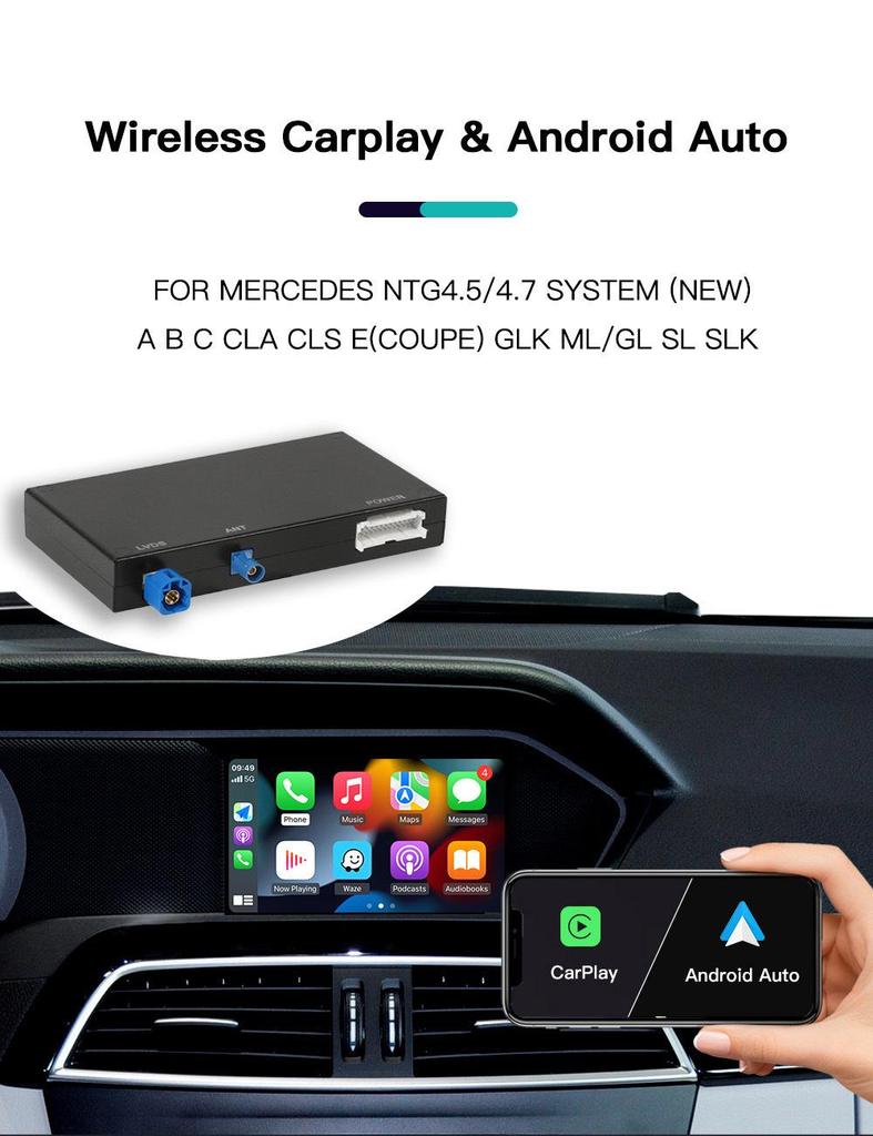 Mercedes CarPlay Android Decoder Module NTG4.5/4.7/5.0 Wireless Hicar Upgrade