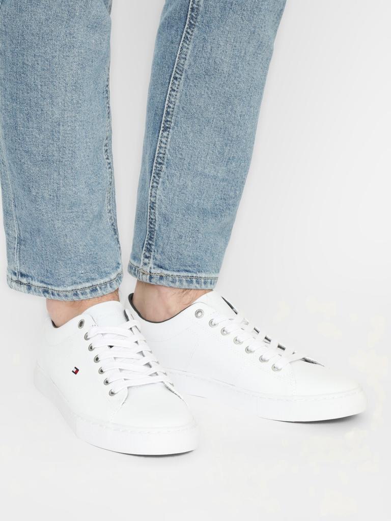 Кроссовки Tommy Hilfiger Essential Leather Lace-Up Trainers (FM0FM02157) белый