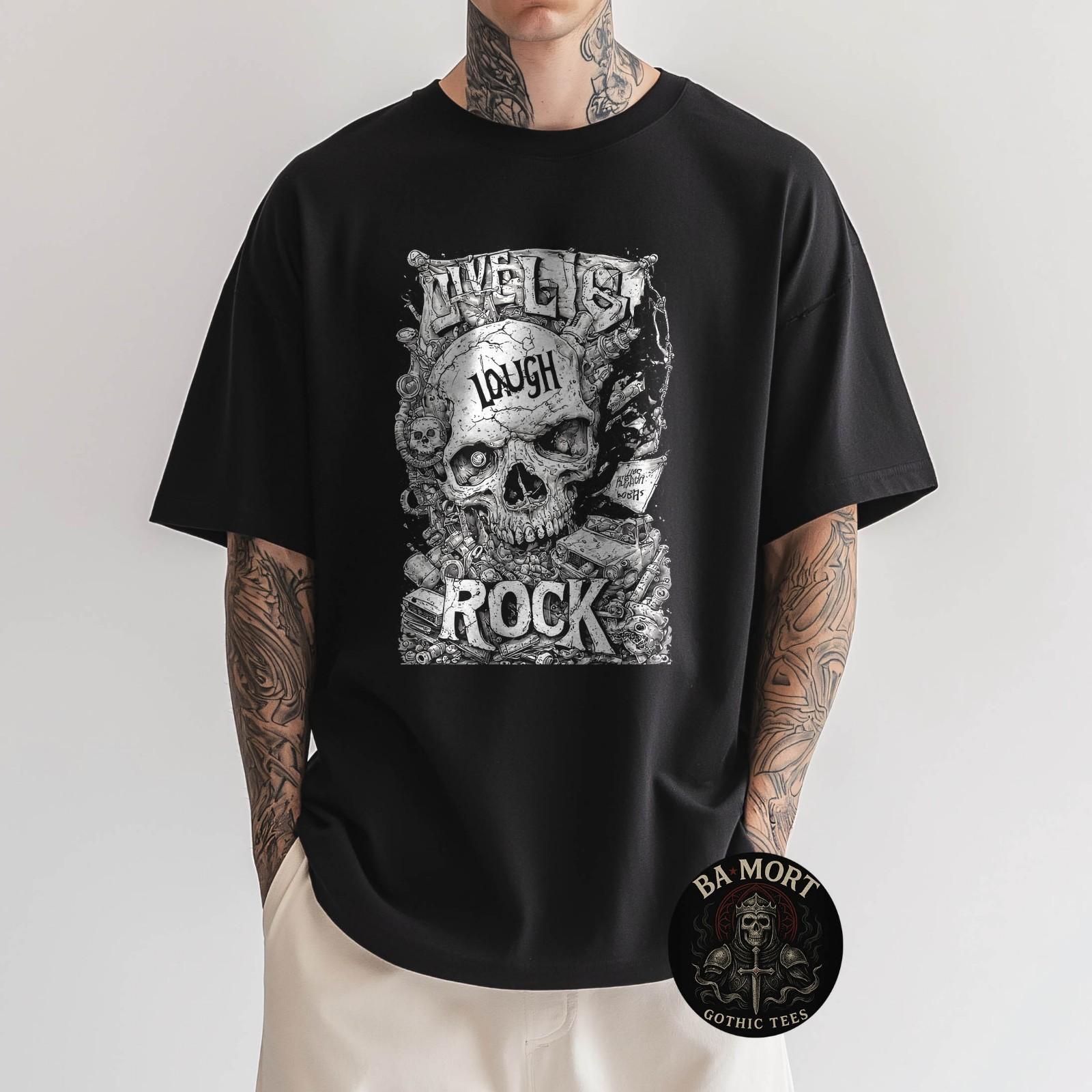 Live Laugh Rock T-Shirt Unisex T-Shirt XXL