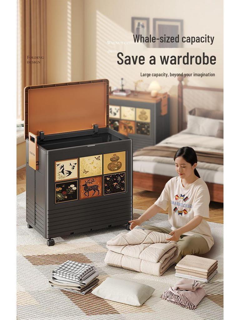 Foldable Clothing Storage Cabinet with 1000+ Add-Ons - Large Capacity, No Installation Needed