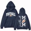Unisex Graphic Print Hooded Sweatshirt Long Sleeve with Front Pocket for Everyday Wear