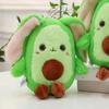23cm Mini Avocado Kaninchen Puppe Cartoon Gefüllte Plüsch Spielzeug Kawaii Puppe Schlüsselbund Tasche Anhänger Schlüsselanhänger Netter Junge Mädchen Spielzeug Geschenke