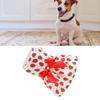 Eye-catching Breathable Dog Dress Thin Strawberry Printed Pet Skirt Red Tone Lightweight Cat Apparel Daily Wear