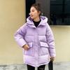 Down Cotton Clothing Women's Winter Small Style Mid-length Small Children's Winter Hooded Wide